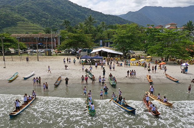 Projeto Tamar de Ubatuba realiza a IX Corrida de Canoas “Amigo Pescador”